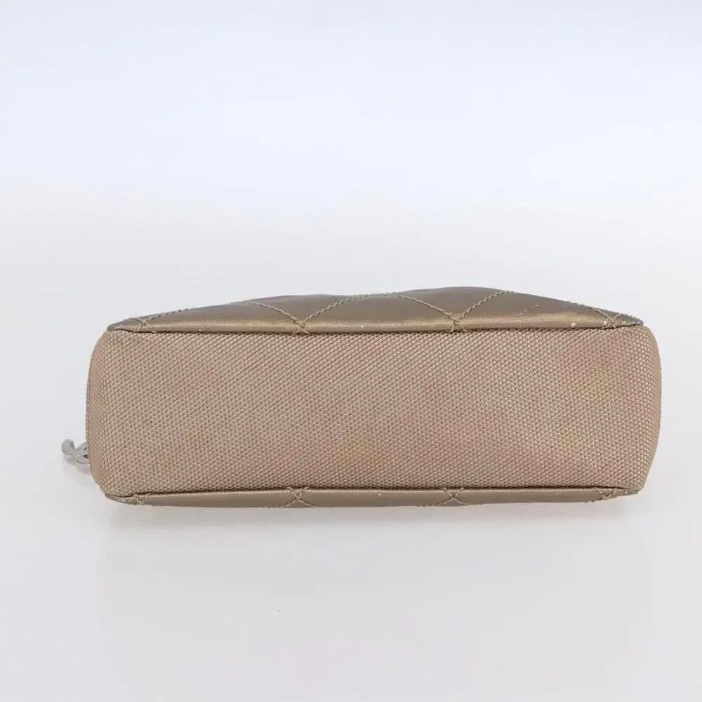 Chanel Leather Paris Biarritz Pouch Gold